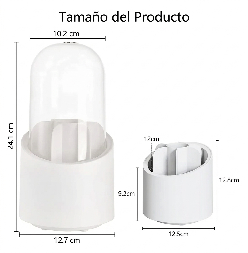 Organizador de maquillaje giratorio