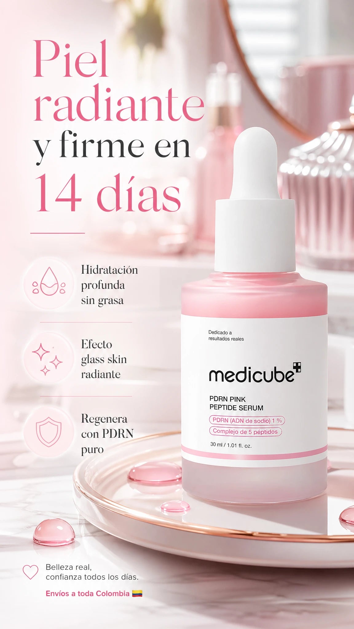 Medicube Pink Peptide Serum - ADN de salmón